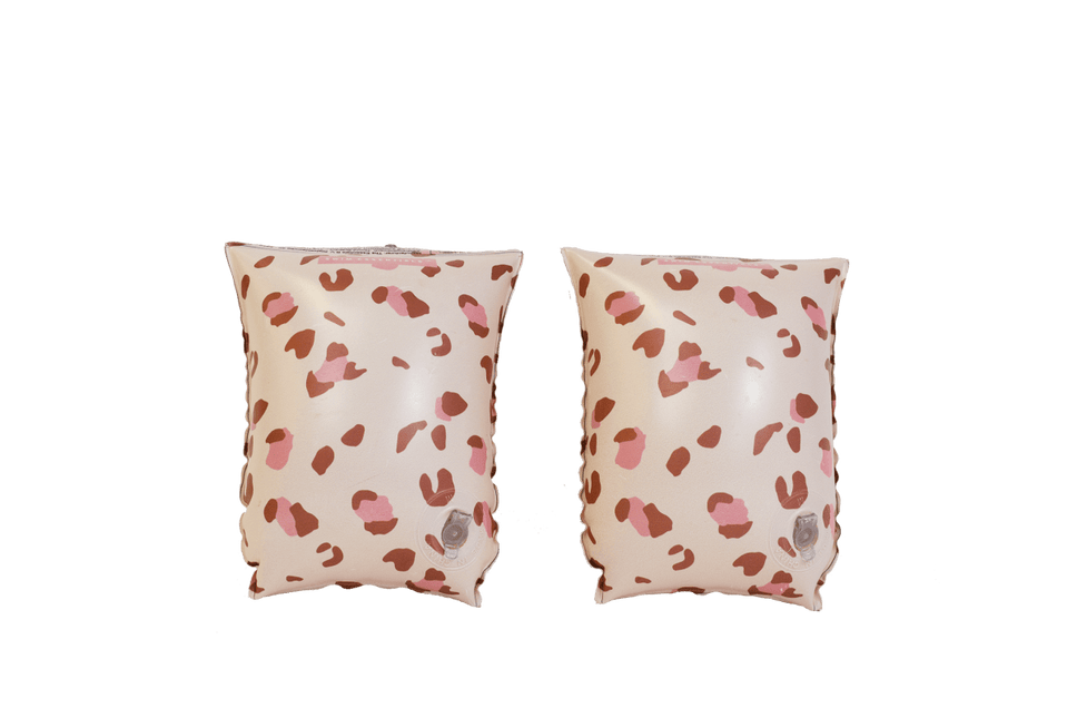 Swim Essentials Zwembandjes Luipaard Oud Roze 2 - 6 Jaar koop je bij Babywinkel