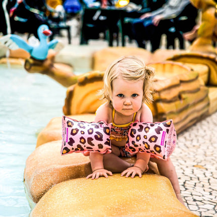 Swim Essentials Zwembandjes Panterprint 0 - 2 Jaar Roze - Swim Essentials - Babywinkel - 7432234134108