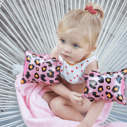 Swim Essentials Zwembandjes Panterprint 0 - 2 Jaar Roze - Swim Essentials - Babywinkel - 7432234134108
