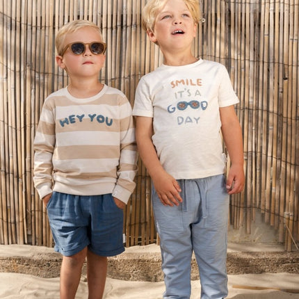 T-shirt korte mouw Creme koop je bij Babywinkel