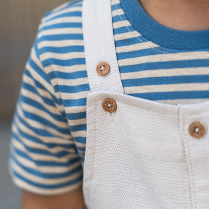 T-shirt korte mouw Indigo Sand Stripe koop je bij Babywinkel