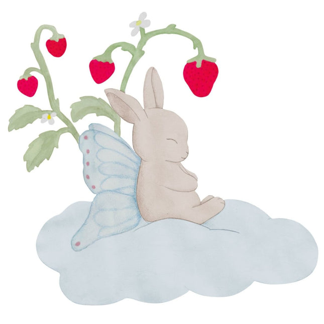 That's Mine Muursticker Strawberry Dreams Beige koop je bij Babywinkel