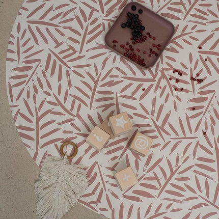 Toddlekind Vloerkleed Leaves Sea Shell - Babywinkel - 4260620339539