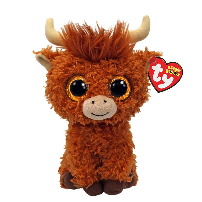Ty Knuffel Alfie Highland Cow Brown 15Cm - Babywinkel - 008421373727