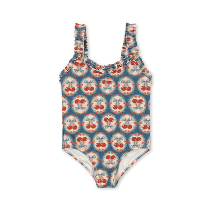 Konges Slojd Badpak Kind Maya Grs Cherry Bow Blue