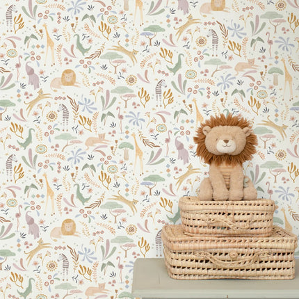 Little Dutch Vliesbehang Safari Wonders