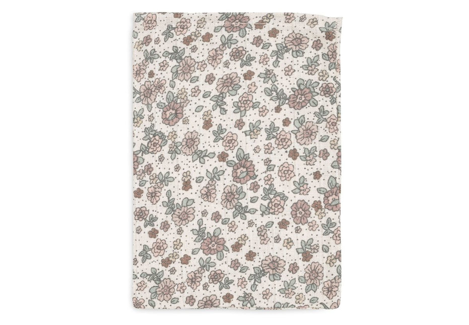 Washandje Hydrofiel Retro Flowers - 3 Stuks - Babywinkel - 8717329376847