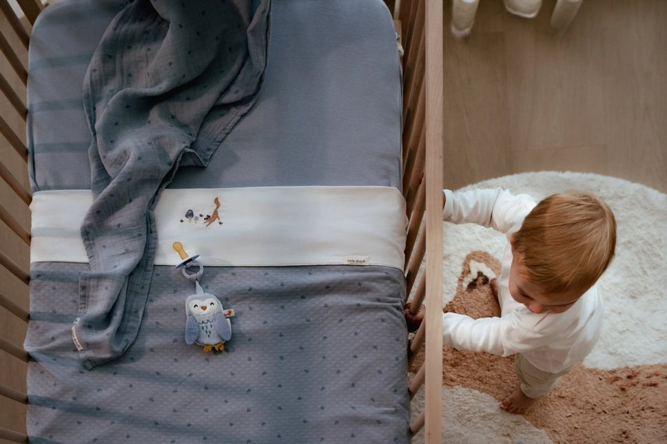 Little Dutch Wiegdeken Pure Denim Blue koop je bij Babywinkel
