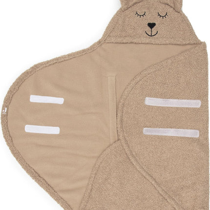Wikkeldeken Bear Boucle - Biscuit - Babywinkel - 8717329376151