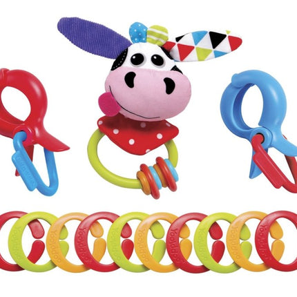 Yookidoo Rammelaar Koe met Bijtring - Yookidoo - Babywinkel - 7290107721530