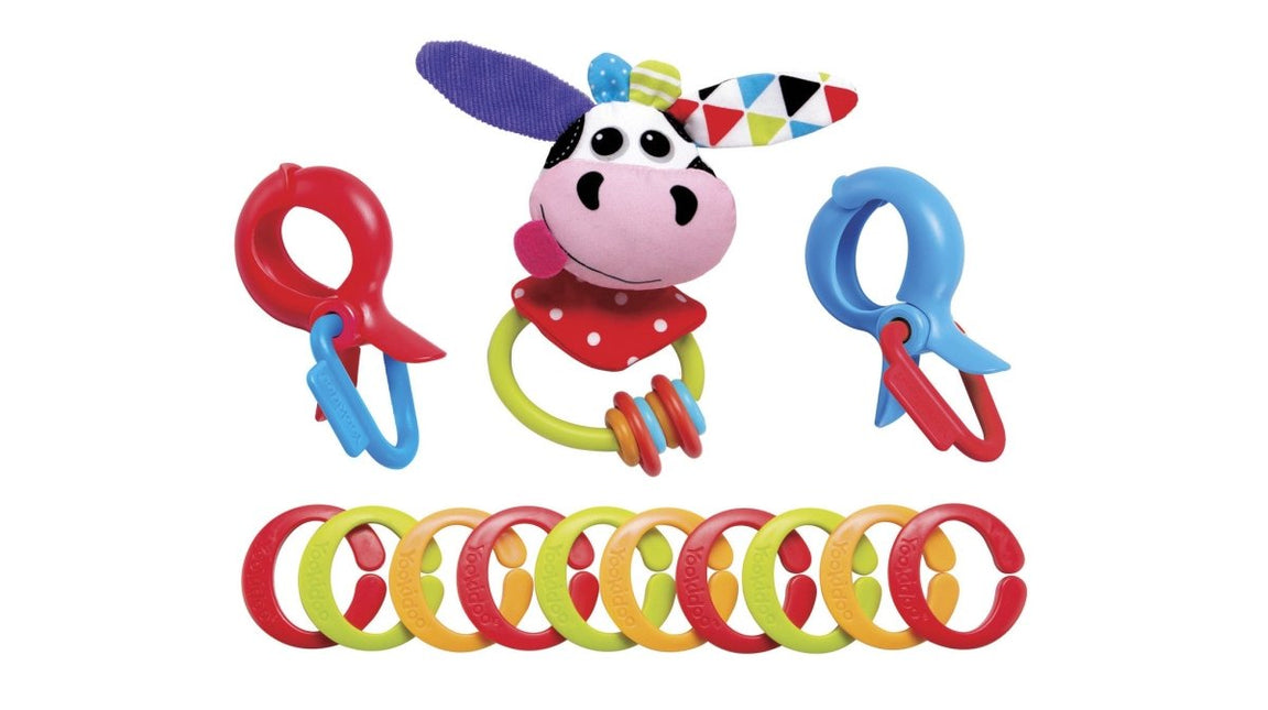 Yookidoo Rammelaar Koe met Bijtring - Yookidoo - Babywinkel - 7290107721530