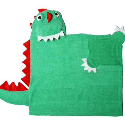 Zoocchini Badcape Baby Devin The Dinosaur Katoen - Zoocchini - Babywinkel - 854892005021