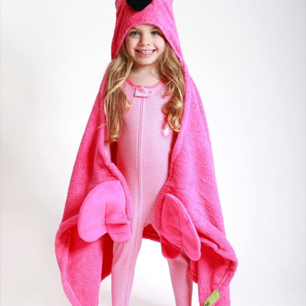 Zoocchini Badcape Baby Franny The Flamingo Katoen - Zoocchini - Babywinkel - 854892005045