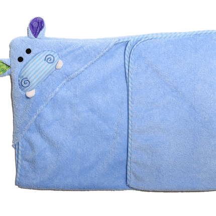 Zoocchini Badjas Baby Henry The Hippo Katoen - Zoocchini - Babywinkel - 854892005526