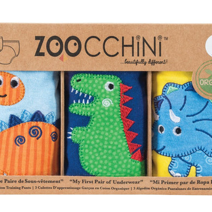 Zoocchini Oefenbroekje Boys Jurassic Katoen 3st - Zoocchini - Babywinkel - 855409006098